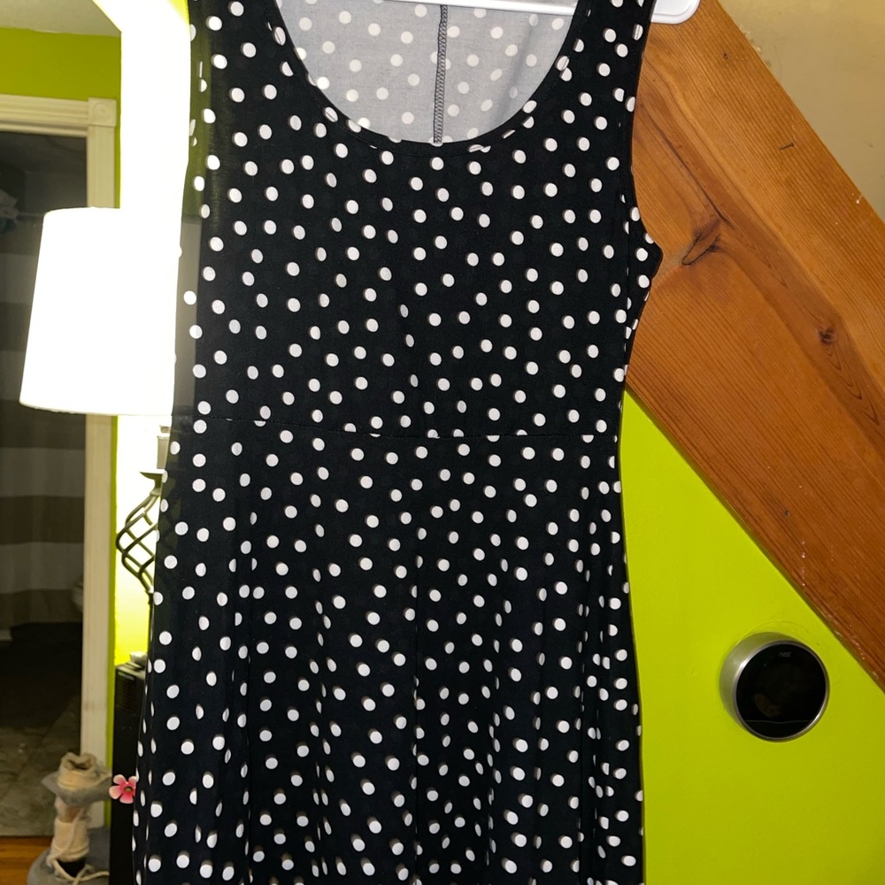 Black and White Polka Dot Dress